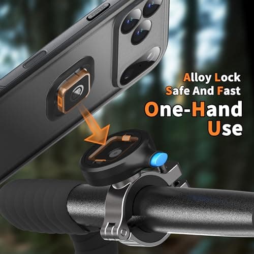 Cozycase 1S Lock/Unlock Waterproof Bike Phone Holder For iPhone 17 Pro Max — view 6
