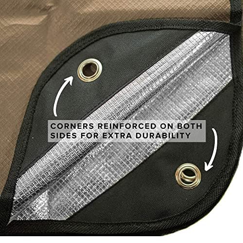 Arcturus Heavy Duty Survival Blanket – Insulated Thermal Reflective Tarp - 60" x 82". All-Weather, Reusable Emergency Blanket for Car or Camping (Coyote Brown) — view 3