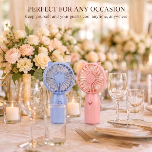 Fiada 20 Set Mini Portable Handheld Fans Bulk, Battery Operated — view 4