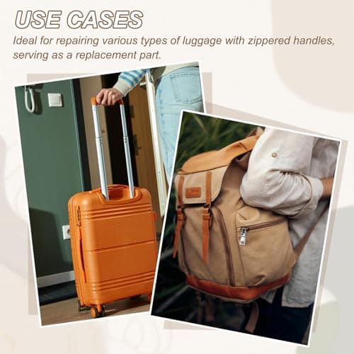 sourcing map 2Pcs Zipper Pull Replacement, Detachable Metal Zipper Handle Mend Fixer Tab Repair for Luggage Suitcase Backpack Jacket Bags Boots Coat Handbags, Gold — view 5