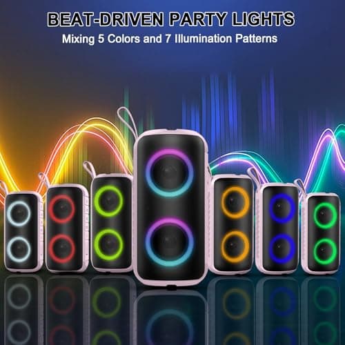 Hupoaf 20W Portable Bluetooth Speaker with Dual Drivers & Stereo Bass — view 6