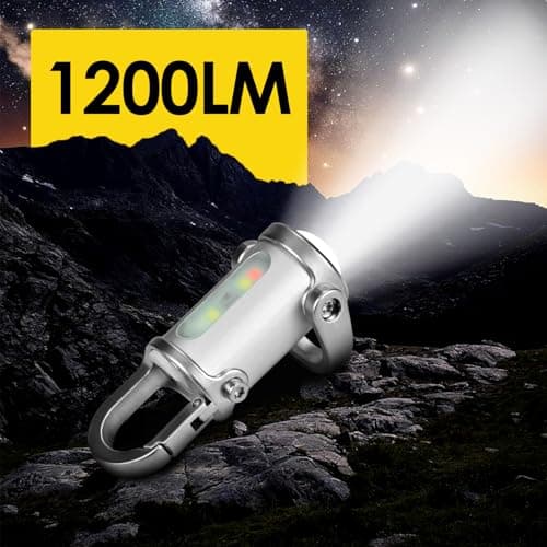 Super Bright 1200lm Mini Keyring Torch,Rechargeable LED Keychain Flashlight — view 3