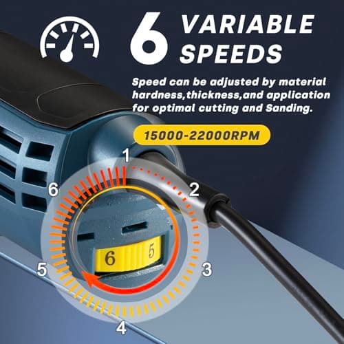Enventor Oscillating Multi Tools, 300W 15000-22000 OPM, 6 Variable Speeds — view 4