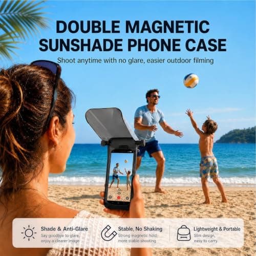 Smartphone umbrella, magnetic quick release mechanism, rain and for — view 4