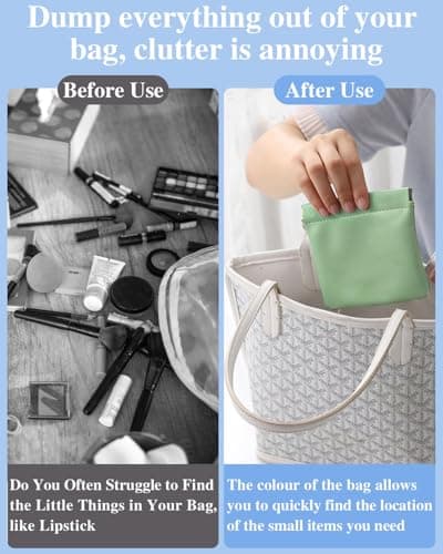 Sousac Mini Pocket Makeup Bag for Handbags, Small Pouch for Headphones — view 4