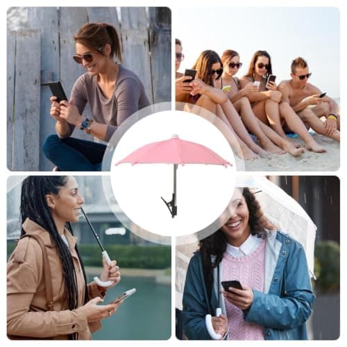 Phone Shade Lightweight Cellphone Sunshade with Clip Cell Phone Umbrella — view 6