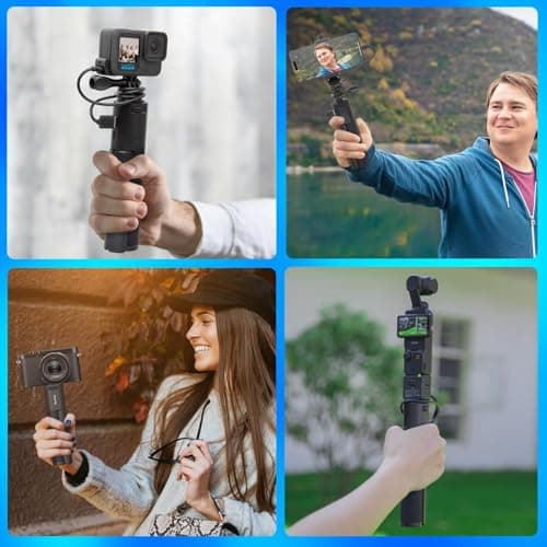 Suptig Handle Power Bank Mount 10000mAh Battery Comptible for Gopro, Canon, DJI Action, Insta 360, Phone, Sony, Kodak Digital Camera, Phone etc. — view 5