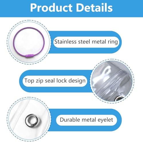 10 Pcs P&O Cruise Luggage Tag Holders, Waterproof Clear Cruise Luggage Tags with Stainless Steel Loops, 2025-2026 Suitcase Tag Accessories for P&O Cruise Lines, Durable Travel Essentials — view 3