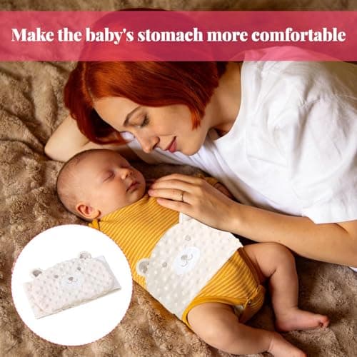 Infant Abdominal Band,Colic Relief for Babies Belt,Microwavable,Adjustable,for The Relief of Infant Abdominal Pain,Abdominal Distension,Soothing Babies — view 6