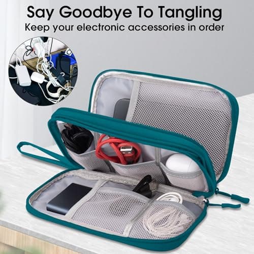 Arae Travel Essentials Electronic Organizer Double Layer - Dark Green, S — view 5