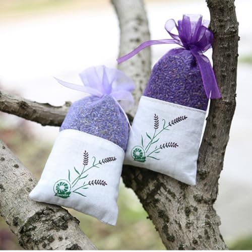 Lavender Sachet Bags 6pcs Cotton Fabric Portable Holder for Travel — view 6