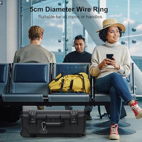 Sichy SmartTag2 Holder for Samsung Galaxy SmartTag 2 with Wire Cable, Anti Lost, Anti-Scratch Keyring Case for Pet Collar, Key, Bag, Luggage - 360° Protective Smart Tag 2 Accessory Cover — view 6