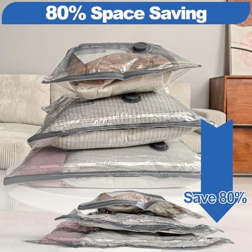 Vacbird Vacuum Storage Bags with Electric Pumps for Travel, 15 Pack — view 4
