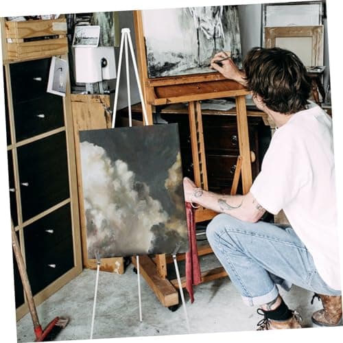 Aluminium Alloy Sketch Display Easel Stand for Beginners Teens White — view 4