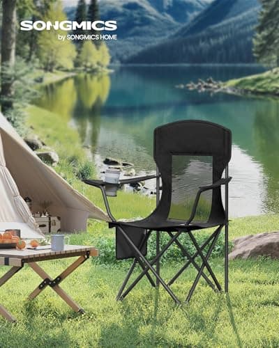 SONGMICS Camping Chairs Set of 2, High Backrest, Weight Capacity 150 kg — view 3