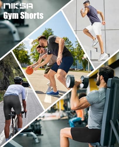 Niksa Compression Shorts Men,2 Packs Anti Chafing Underwear Base Layer Shorts Quick-Drying Fabric Undershorts for Cycling Gym Running Sports Workout — view 6