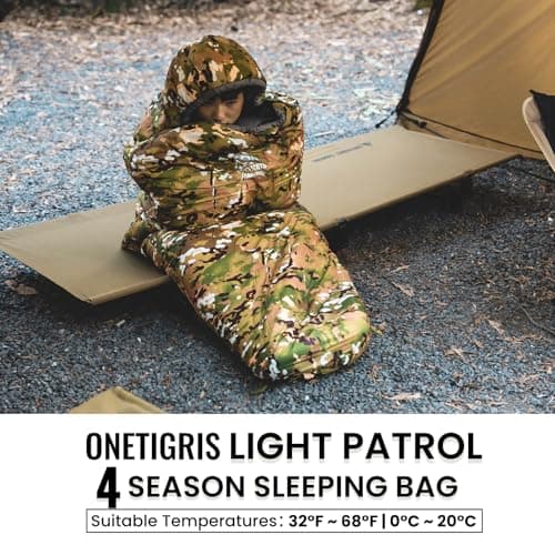 OneTigris Sleeping Bag, Survival Gear, 32°F Cold Weather Mummy Sleeping Bag for Camping Hiking Backpacking — view 2