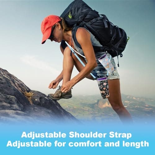 XINGSUI 2 Pieces Water Bottle Carrier Bag, 2 Colours, for Hiking,Travelling — view 5