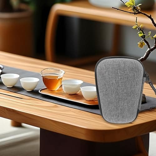 Tea Set Storage Bag with Zipper for Travel and Home Organization — view 6