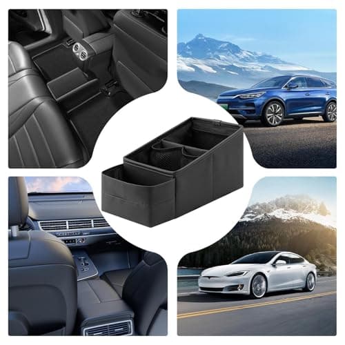 Car Storage Organizer Between Seats | Car Caddy Front Seat Organizer - Auto Interior Organization for Truck Trunk Van Vehicle Travel Road Trips — view 4