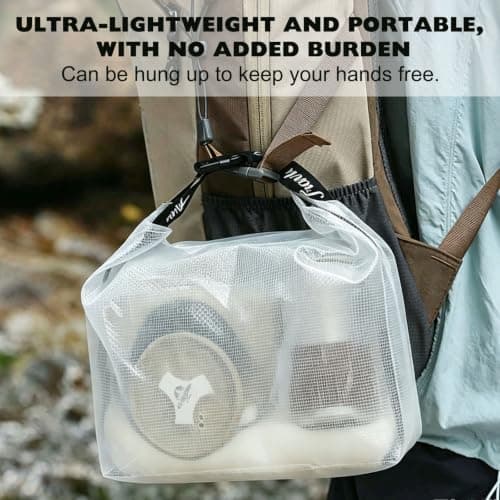 BSITSSS 2PCS White Dry Bag Dry Bags Waterproof Portable Drybag — view 5