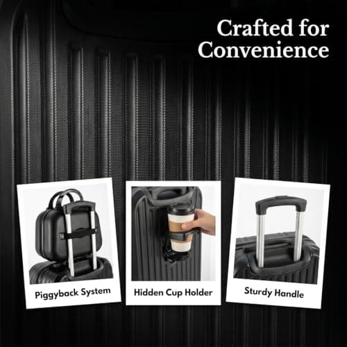 evergoods Cabin Suitcase 20 Inch ABS Trolley with Vanity Case Spinner — view 3