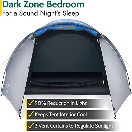 Trail Bracken 3 Man Tent with Porch, L320cm x W210cm x H130cm — view 2