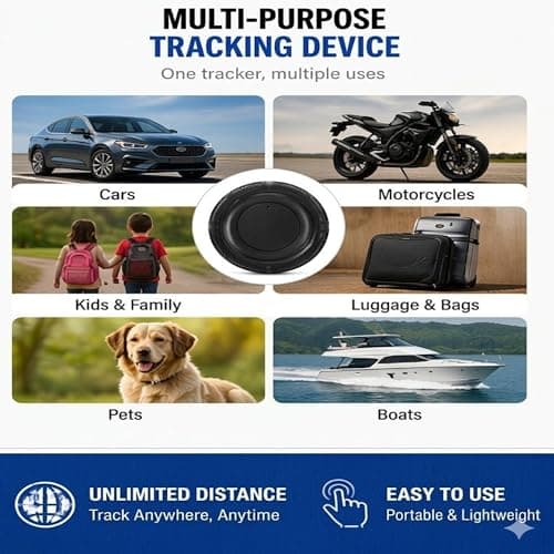 GPS Tracker for Cars – Car Tracker No Monthly Fee, Real Time GPS Tracker Vehicle Tracking Device, Mini Magnetic Hidden GPS Car Tracker UK, For Kids, Vans & Motorcycles, iOS & Android Compatible — view 6