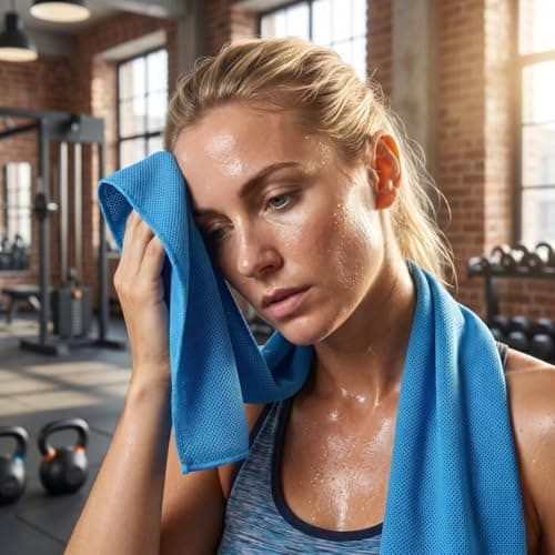 Cooling Towel, 30 * 100 cm for Neck and Face, Instant Chill Sports Cloth with Clear Carry Pouch, Lightweight Sweat Wicking Towel for Gym, Running, Hiking & Outdoor Recovery (Orange) — view 6