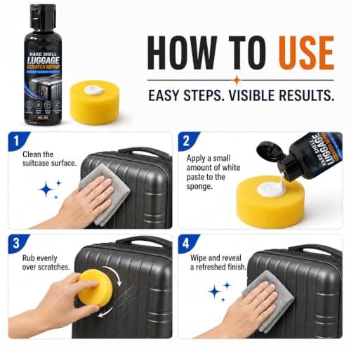 Hard Shell Luggage Scratch Repair Cream, Hard Shell Luggage Polish (1PC) — view 4