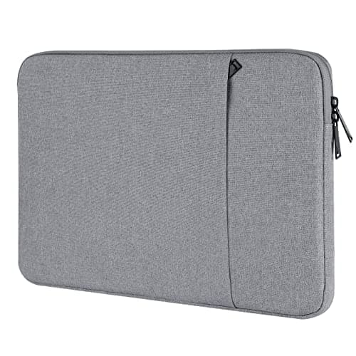 Chelory 17.3 17.5 Inch Laptop Sleeve Compatible for HP Lenovo Asus Acer Dell Notebook Ultrabook Chromebook, 17.3-17.5 Inch Computer Shockproof Water Resistant Protective Cover Bag Carrying Case, Gray