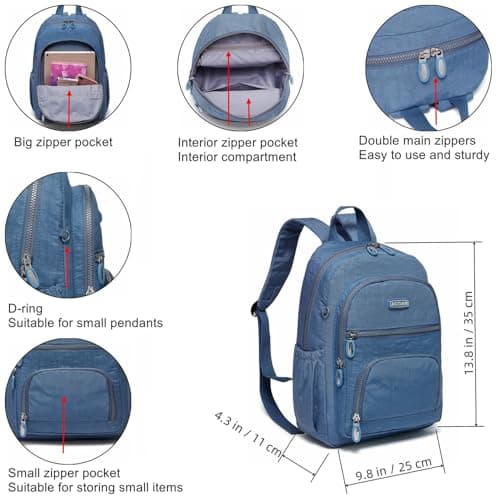 AOTIAN Small Backpack for Women, Durable Lightweight Daypack Daily Outings — view 6