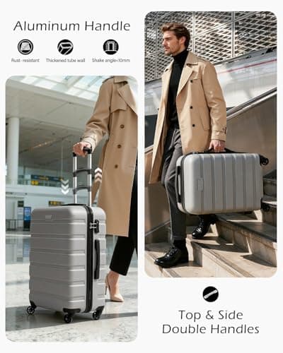 COOLIFE 28 Inch Large Suitcase, ABS+PC, Lightweight Hard Shell Luggage — view 5