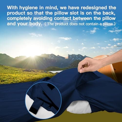 JAICOM Sleeping Bag Liner, Ultralight Travel Sheets, Soft & Portable — view 4
