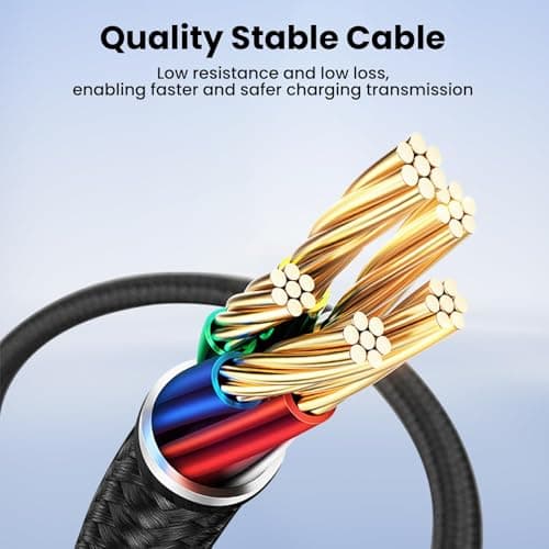 4 in 2 USB C Multi Charger Cable, 3A Fast Charging USB C Splitter Cord — view 5