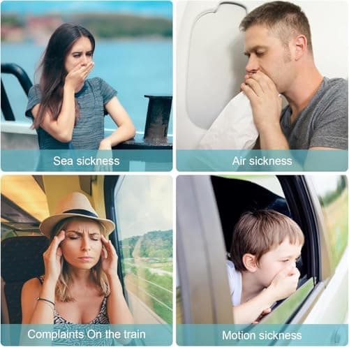 40 Counts Motion Sickness Patches for Car and Boat Rides, Cruise and Airplane Trips - Relieve Dizziness&Vomiting from Seasickness, Fast Acting&No Side Effects — view 5
