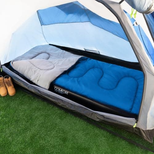 Trail Envelope Sleeping Bag For Adults, Single 2 Season Summer Spring Autumn 200gsm, Outdoor Camping, Lightweight Carry Bag, Storage Pockets, 190cm x 75cm — view 6