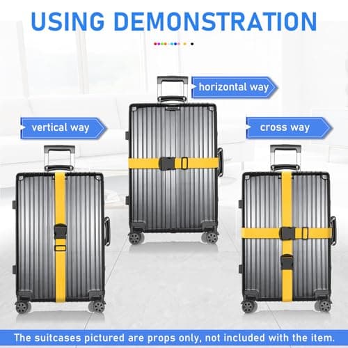 Personalised Luggage Strap for Suitcase, Custom Luggage Strap, 1 Pieces — view 4