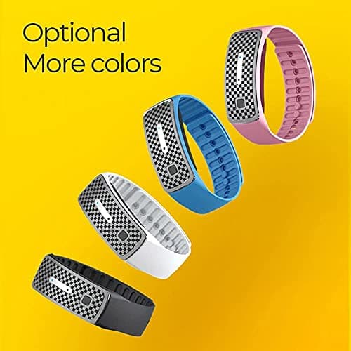 Mosquito Repellent Bracelets, Ultrasonic Mosquito Repellent Bracelet Electronic Mosquito Repellent Wristband Band, Waterproof Travel Insect Repellent Bracelets for Kids Adults, C — view 6