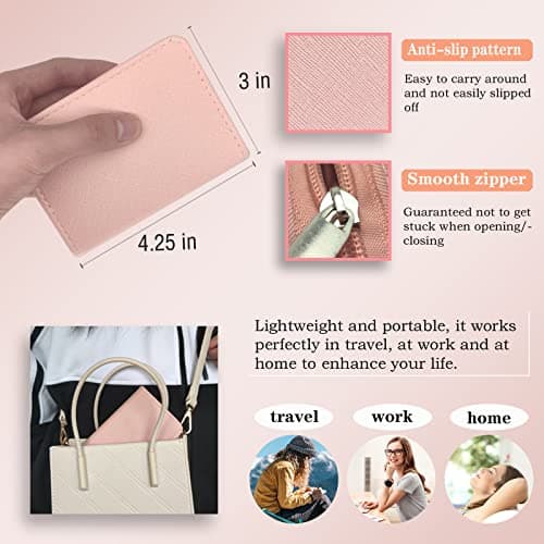 Nail Clippers Manicure Set - 9 In 1 Professional Stainless Steel Nail Scissors Grooming Kit For Women & Man Nail Care Tools Pedicure Kit With Pink PU Leather Zip Case For Travel & Home（ROSE GOLD） — view 5