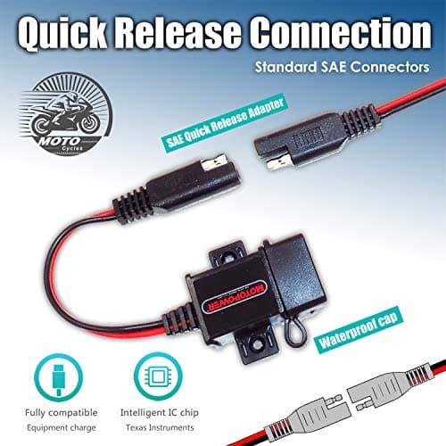 MOTOPOWER MP0609 3.1Amp Motorcycle USB Charger for Phone, GPS or Sport Camera — view 5