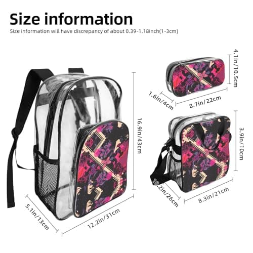 WZYCWB floristry Patterned backpack set (lunch bag and pencil case) | Perfect for school, work, business trips, and travel. — view 3