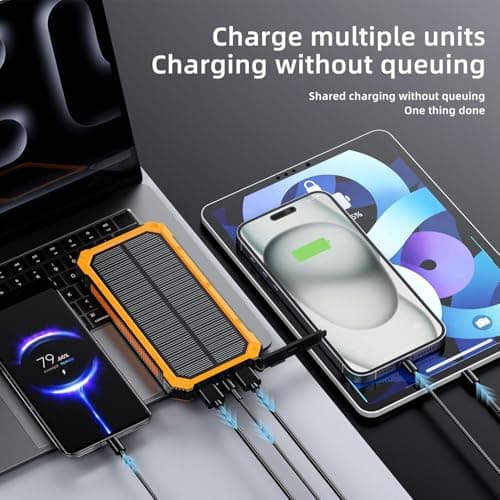 Solar Battery Pack USB Ports with Flashlight — view 4