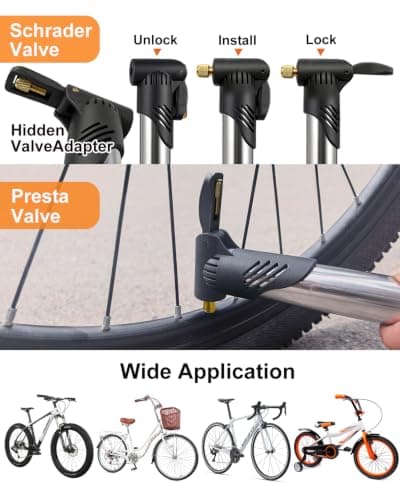 NDakter Bike Frame Bag with Repair Kit: Bicycle Tool Kit with Pump & 16-in-1 Multitool, Emergency Cycling Accessories for Mountain and Road Bikes — view 3