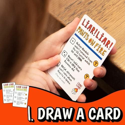 Boxer Gifts Liar Liar Pants on Fire Fun Travel Game for Kids – Can You Tell Who’s Lying? 2+ Players, Ages 8+ — view 3