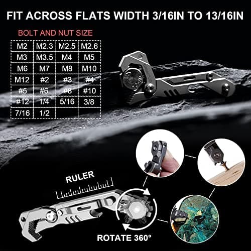 7in1 Multi Tool Wrench Gifts for Men Camping Accessories — view 4