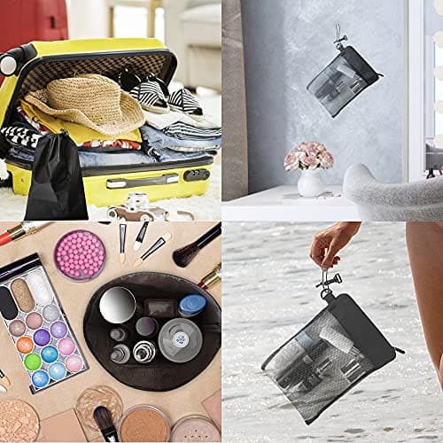 Toiletry Shower Bag for Gym, Multifunctional Waterproof Travel Wash Bag Hanging Bathroom Mesh Large Capacity with Suction Hook for Gym, Hiking, Camping — view 6