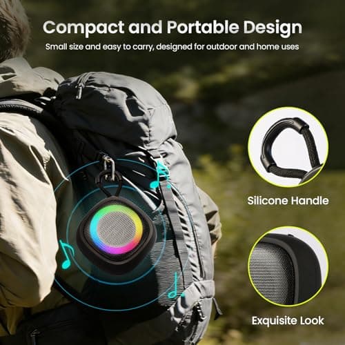 Zenbanzer Portable Bluetooth Speaker with Phone Stand, Gifts for Men Women, Cool Tech Gadget for Men, Bluetooth 5.3 & TF Card Speaker, Ideal for Dad Mom Husband Boy — view 6