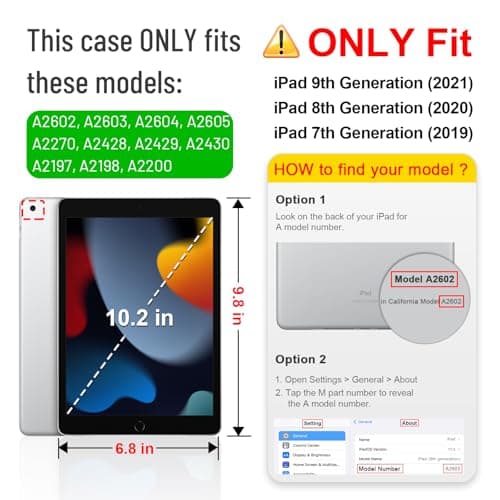 FINTIE Case Compatible with iPad 9th Generation (2021)/iPad 8th Generation (2020)/iPad 7th Gen (2019) 10.2 Inch - [All Corner Protection ] Shockproof Silicone Cover, Black — view 2