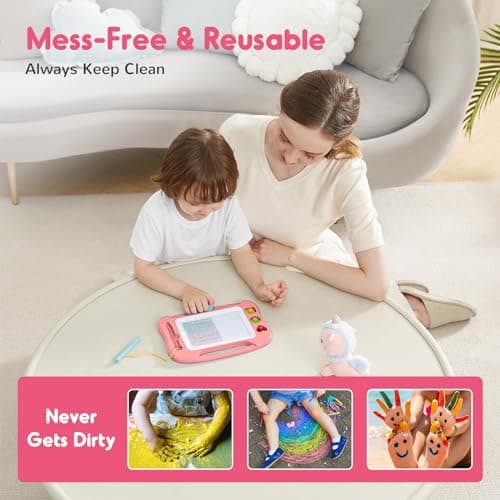 SGILE Magnetic Drawing Board Kids, Toddler Travel Toy Pad, Standard 25x18cm — view 6